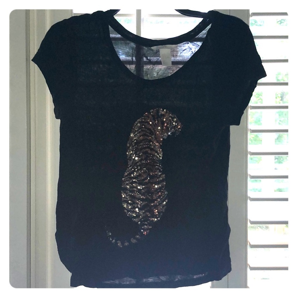 Sequin H&M Tiger Shirt